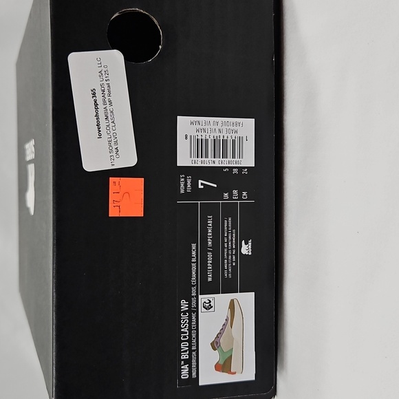 Sorel Colorful Ona Blvd Classic Waterproof Sneakers Size 7 NWT - Picture 9 of 9